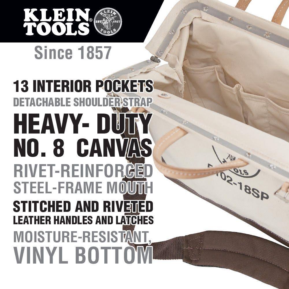 18 in. Canvas Tool Bag B358586