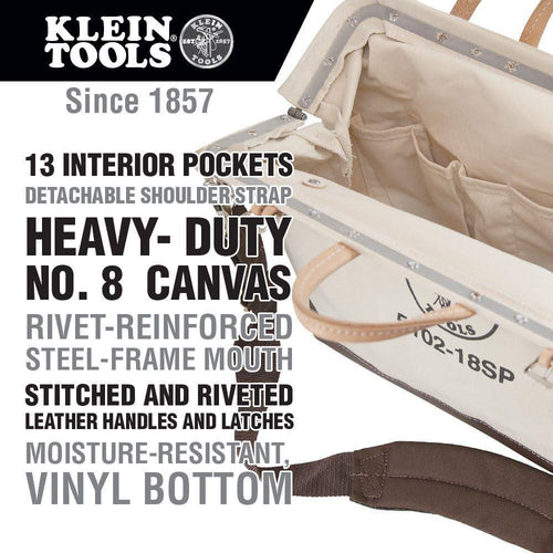 18 in. Canvas Tool Bag B358586