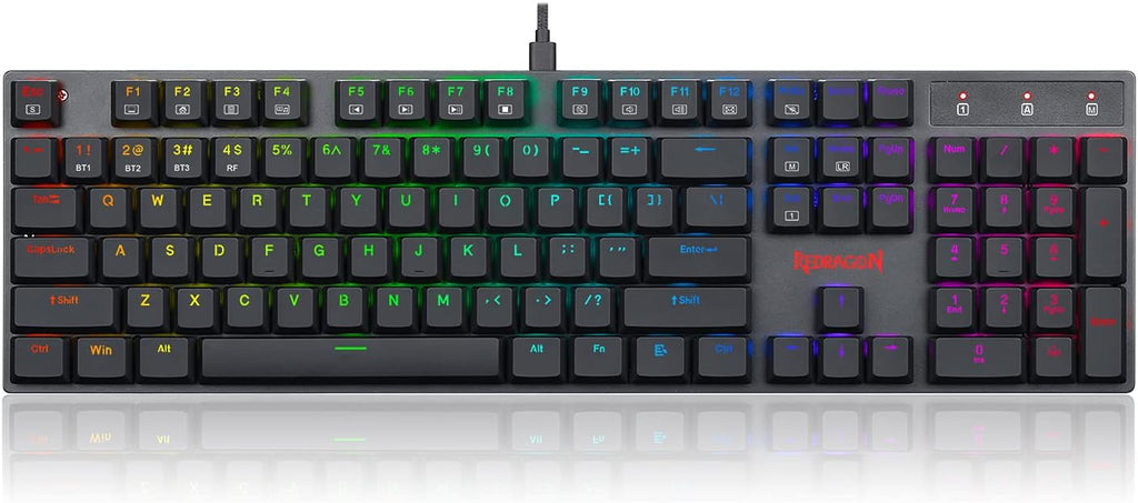 Wireless Bluetooth RGB Backlit Mechanical Gaming Keyboard X754613