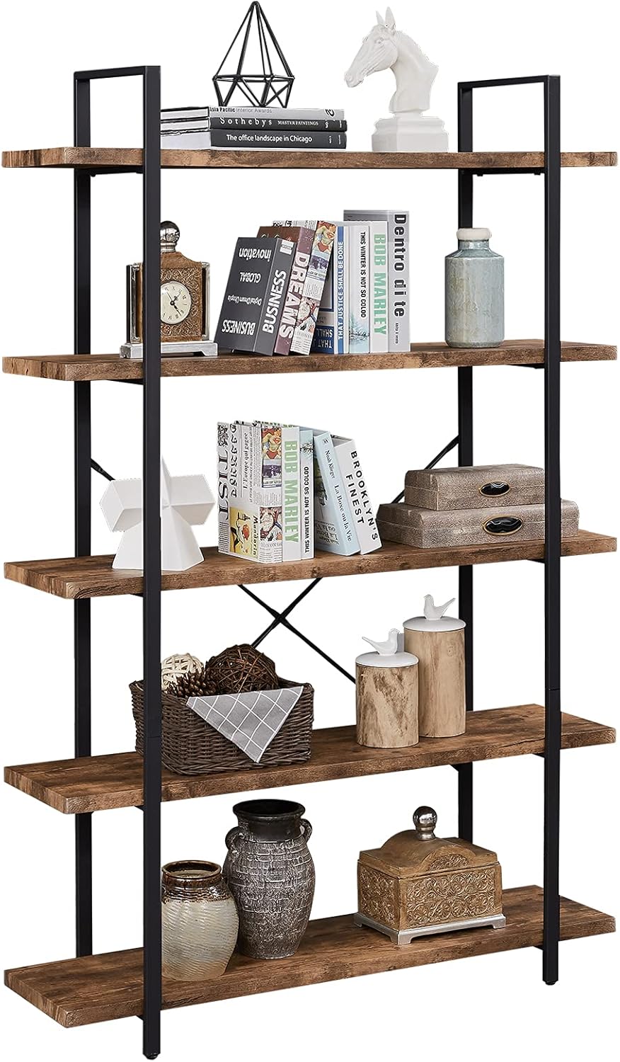 5-Shelf Wood Grain Bookshelf I59632