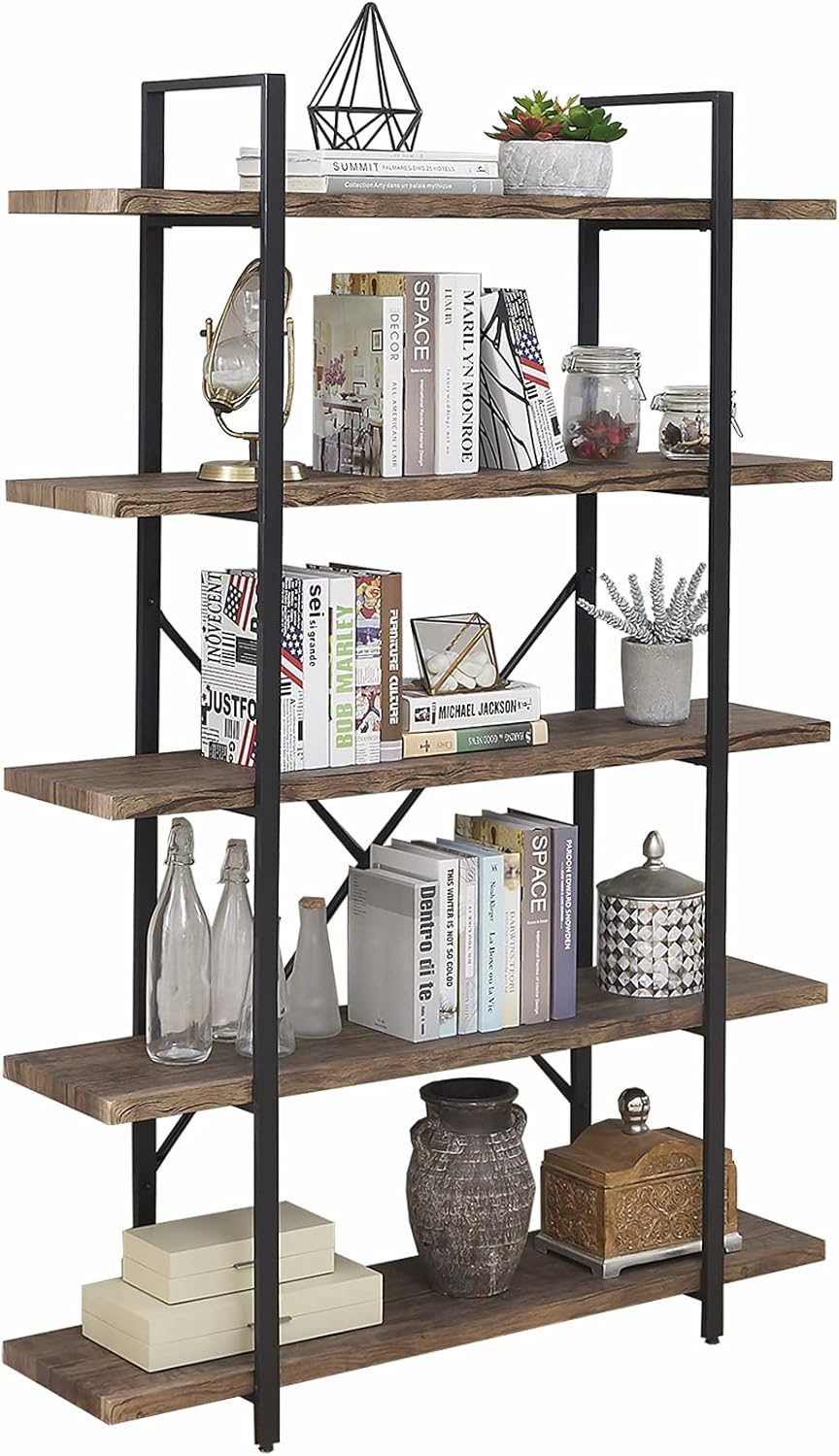 5-Shelf Wood Grain Bookshelf I59632