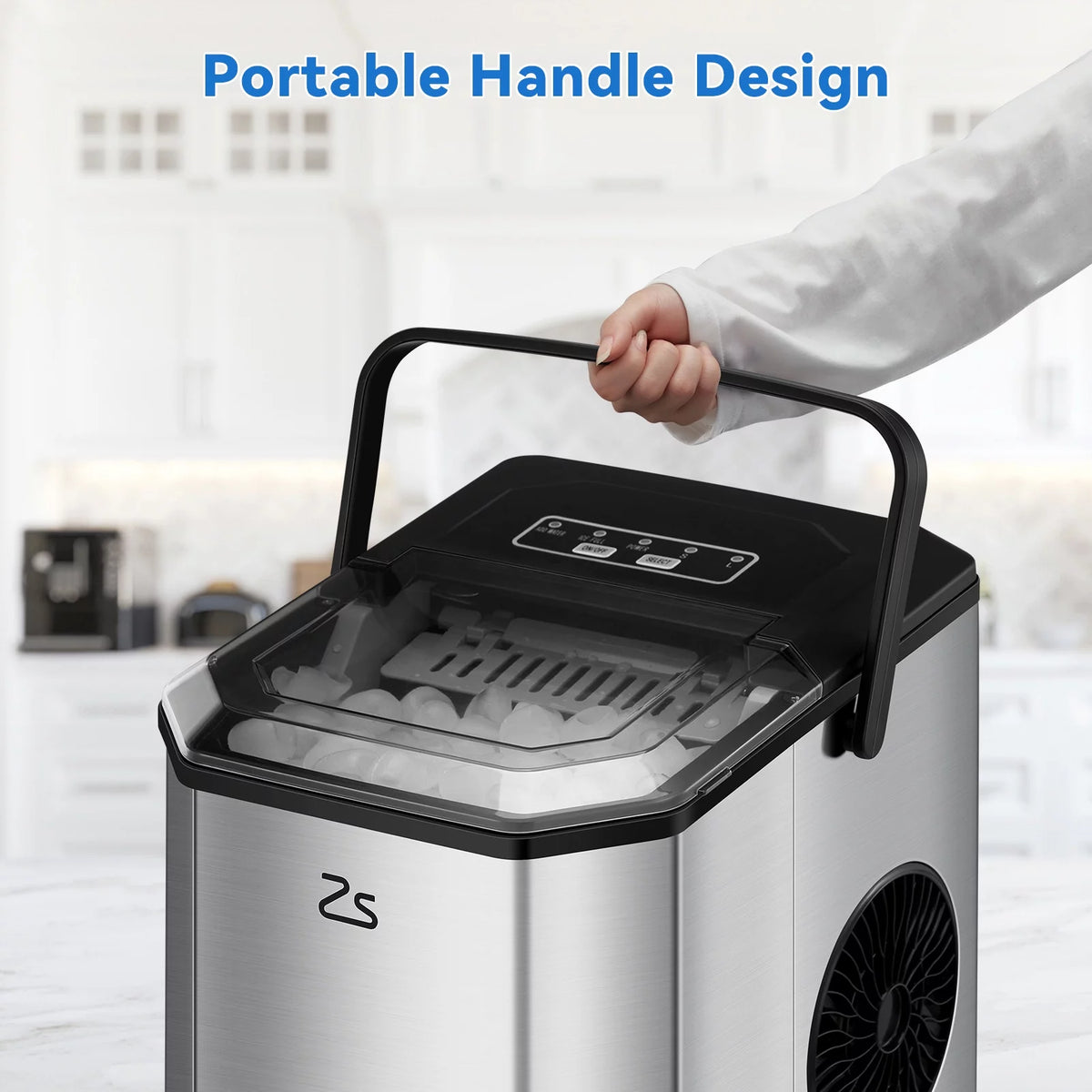 Countertop Nugget Ice Maker with Self-cleaning A40649