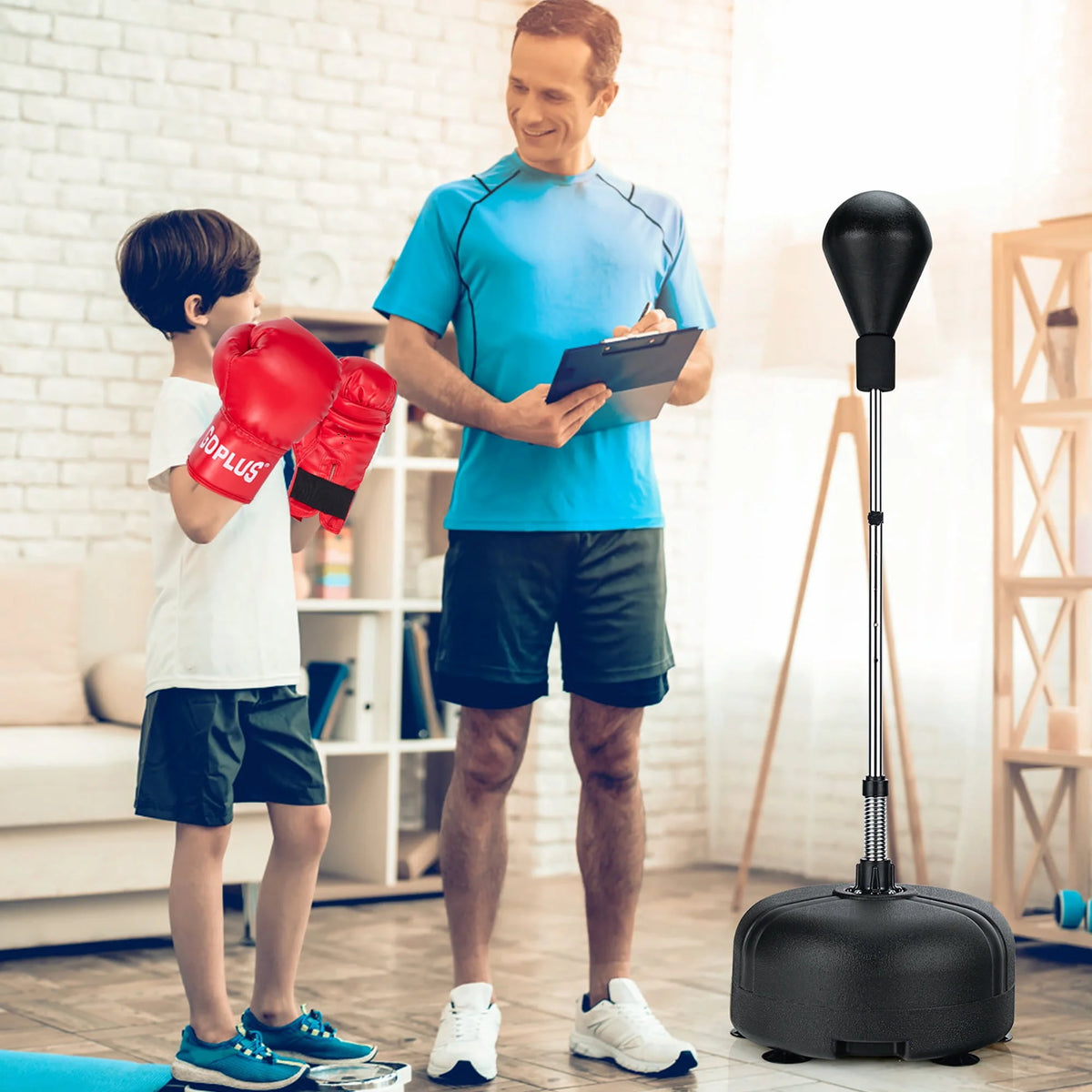 Freestanding Punching Bag with Stand and Boxing Gloves Q9509