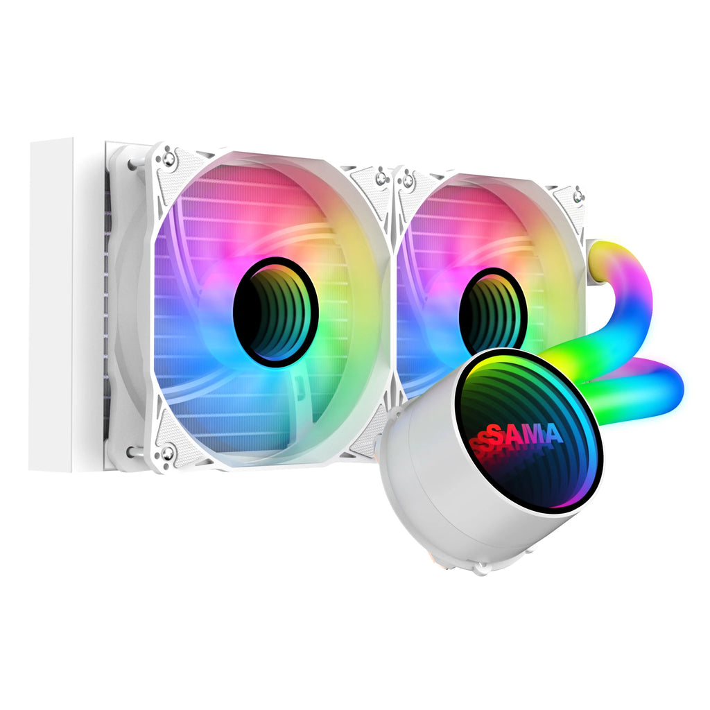 240mm ARGB Liquid Cooler with PWM Fan White Z722221