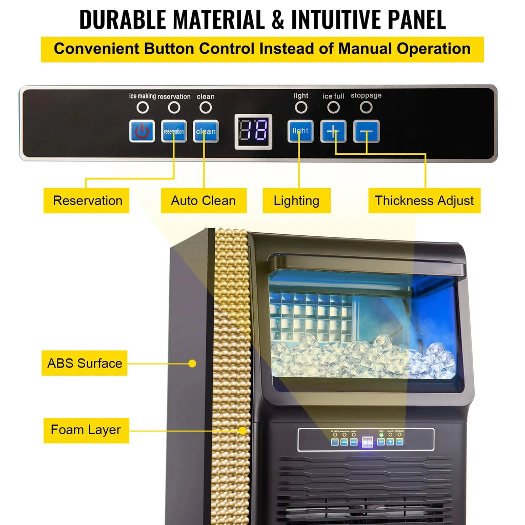 Commercial Ice Maker 30KG/24H Countertop Cube Ice Machine D9322