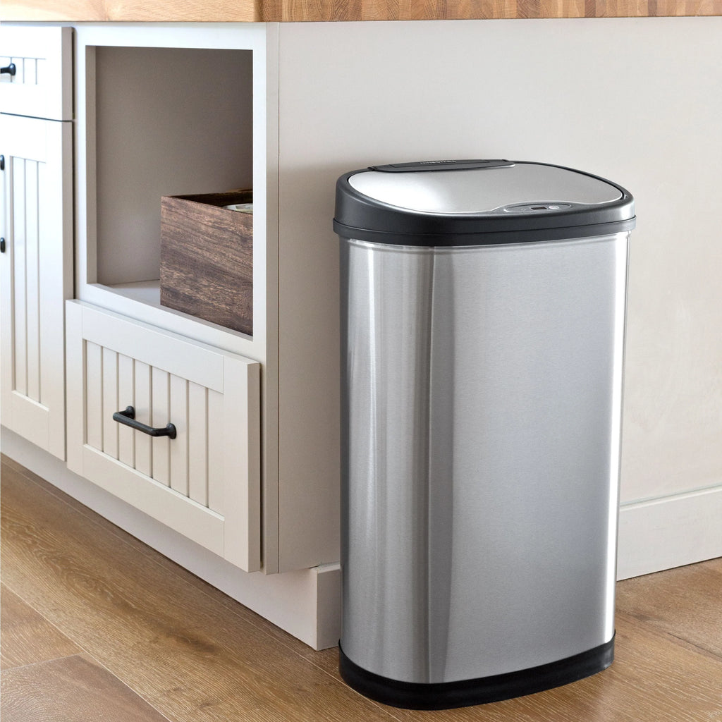 13.2 Gallon Stainless Steel Motion Sensor Trash Can F169