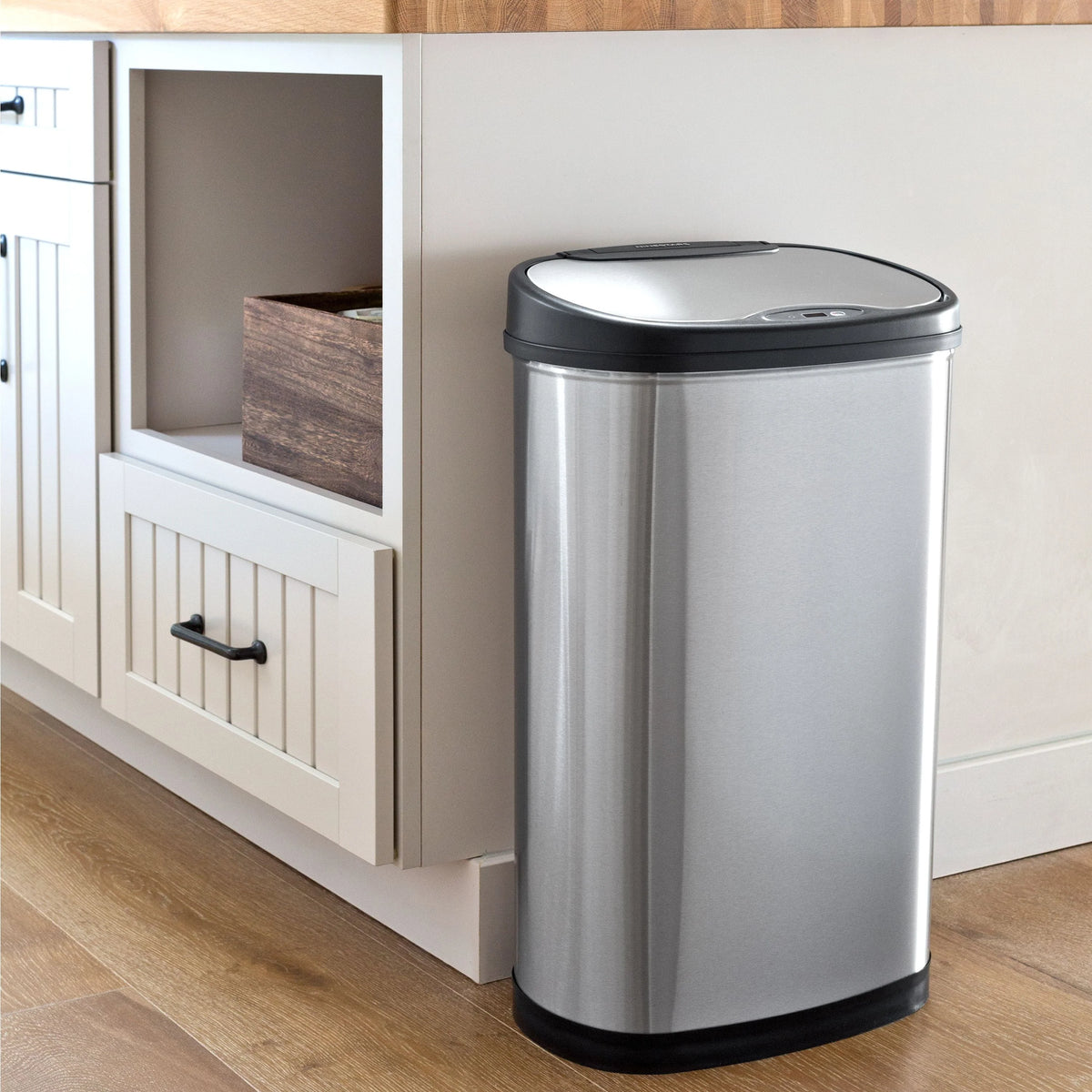 13.2 Gallon Stainless Steel Motion Sensor Trash Can F169