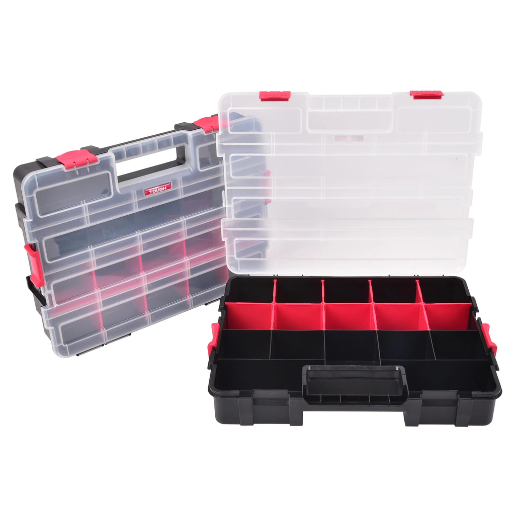 Plastic Heavy-Duty Interlocking Organizer 2-Pack S2350