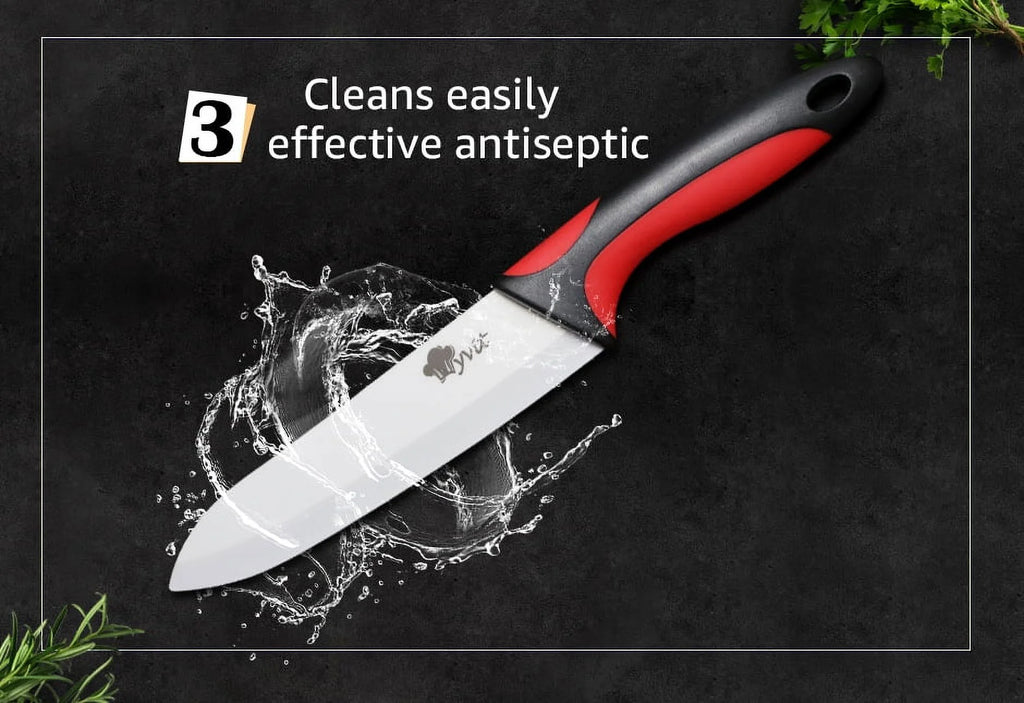 Ceramic Knives Set with Knife Holder G230406