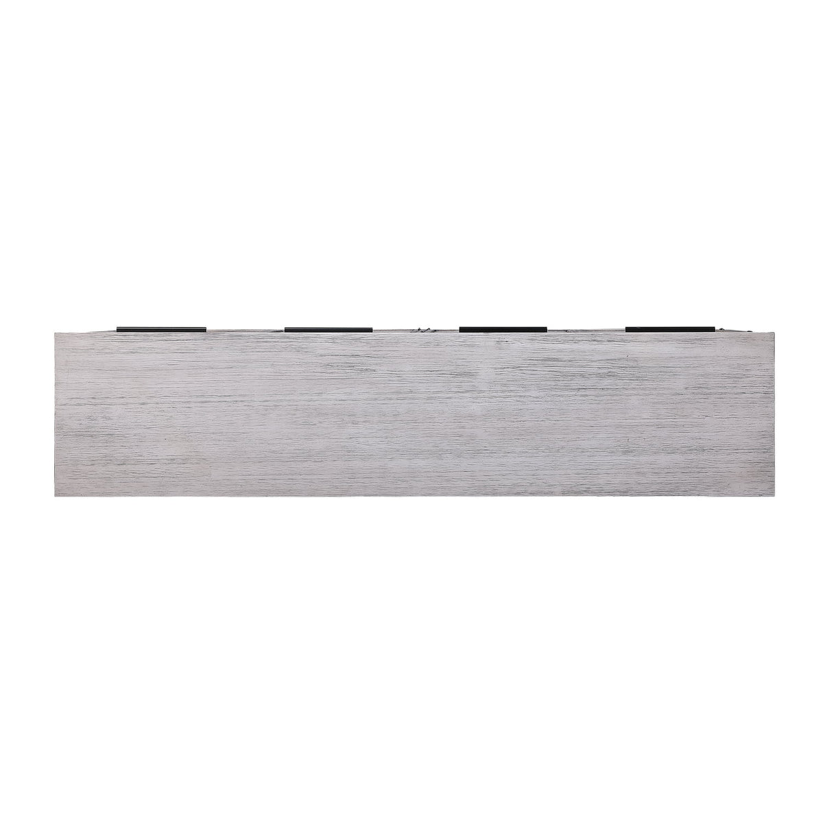 White Wood Four Door Media Credenza P42699