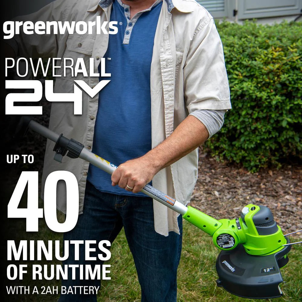 24V Cordless String Trimmer/Edger with 2.0 Ah Battery & Charger O167626