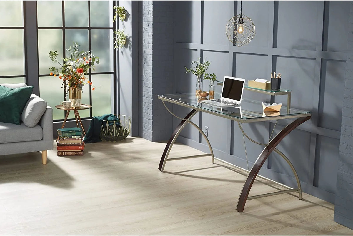55"W Glass Computer Desk I623484