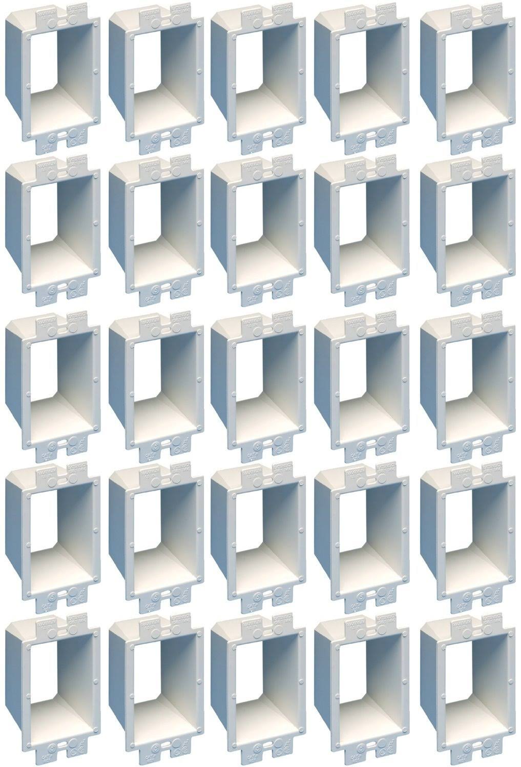 White 1-Gang 25-Pack Electrical Outlet Box Extender W806495