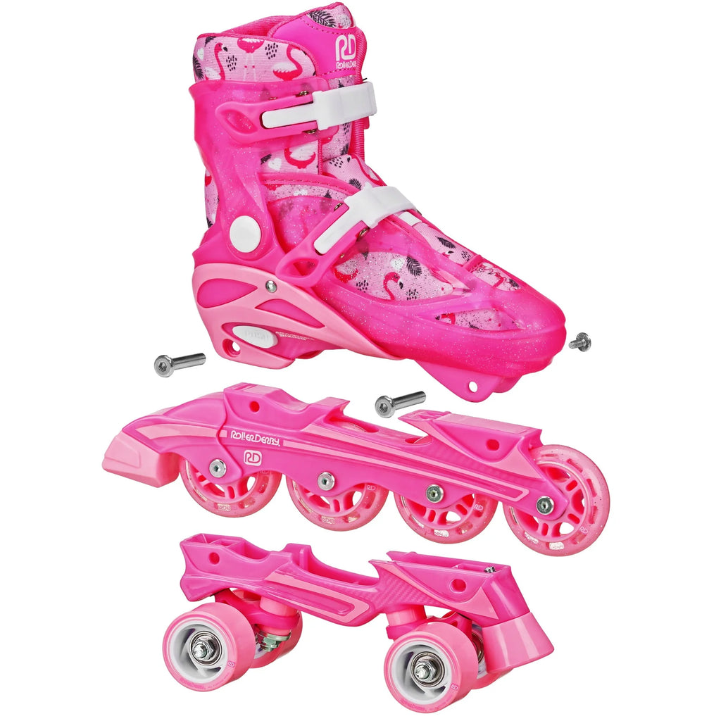 Adjustable 2-in-1 Roller and Inline Skates B24105