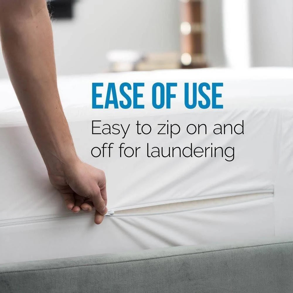 Queen Cotton Blend Waterproof Mattress Protector S7410