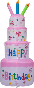 6 Feet Inflatable Birthday Cake with Candle E16555