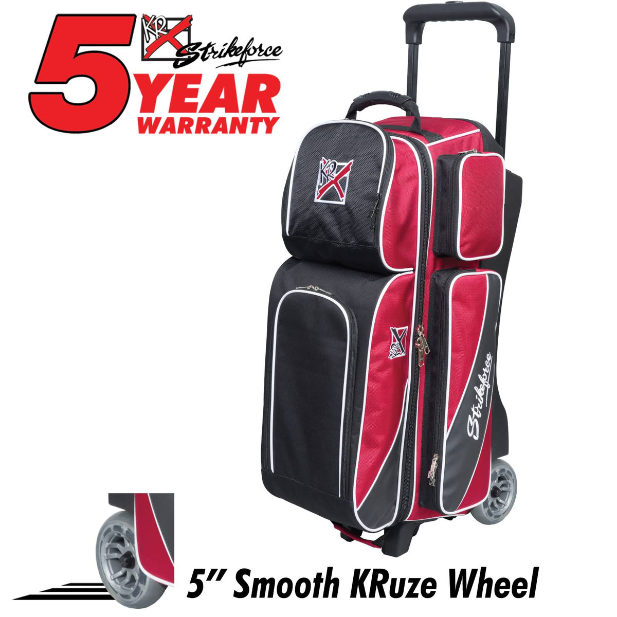 Brick Red Black Bowling Bag P64244