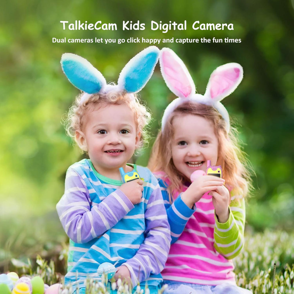 Walkie Talkies Kids Camera 1080P Digital Video Camera Toy 2 Pack M4218