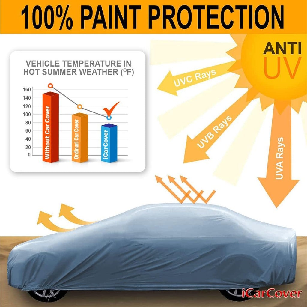 Waterproof Full Car Cover with Straps B57646