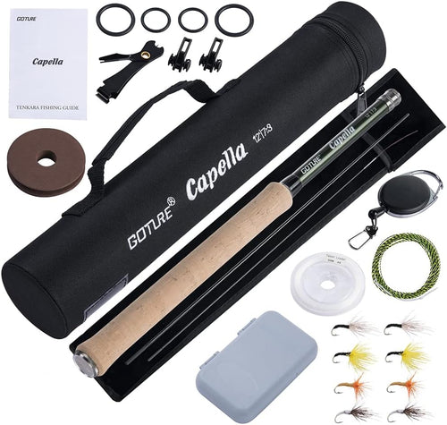 12FT 30T Carbon Fiber Telescopic Fly Fishing Rod Kit R584