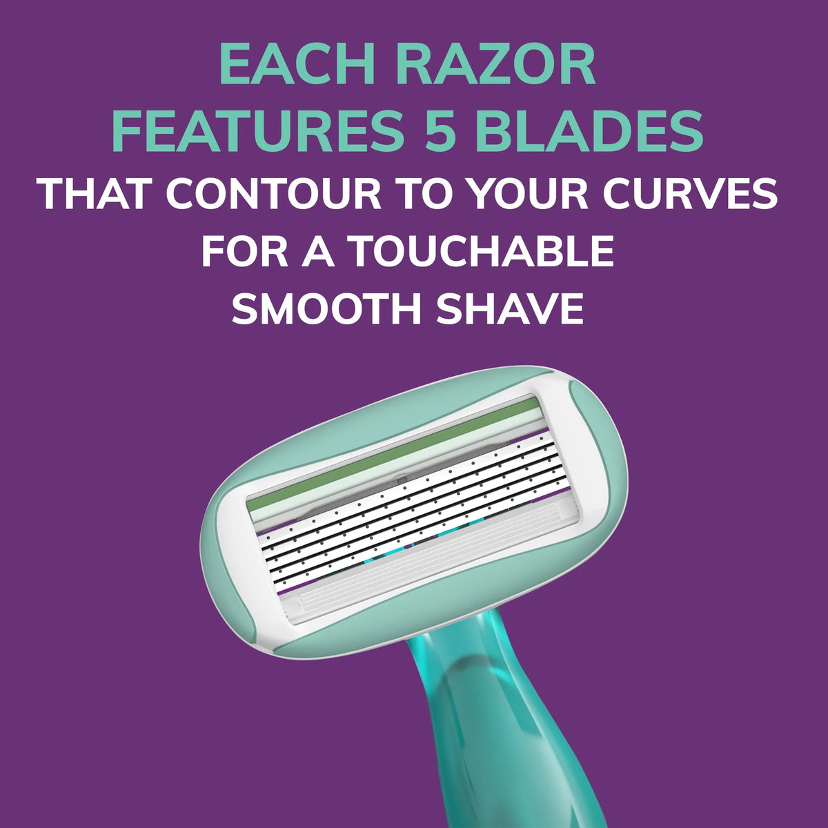 Women's Disposable Razors 5 Blades 2 Count L45054