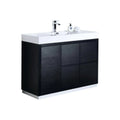 48 in. Free Standing Black Bathroom Vanity O35399