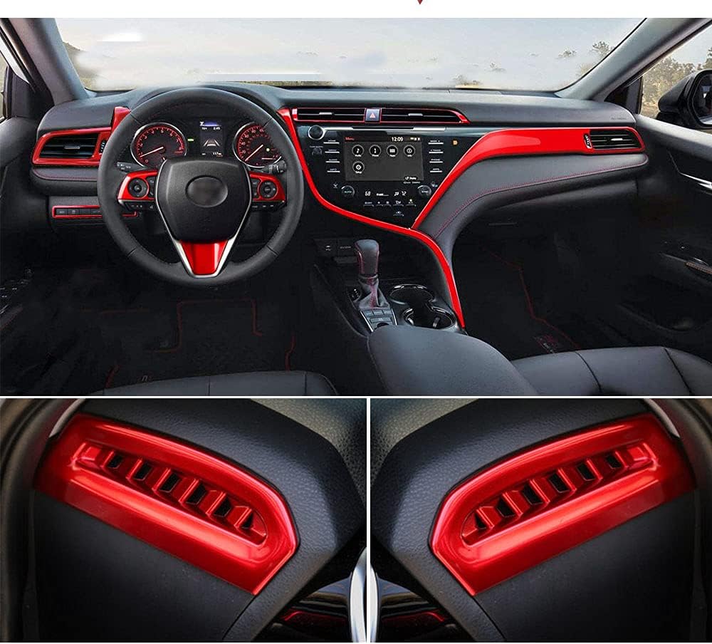 Car Instrument Panel Decorative Trim 10Pcs Interior Accessories E7923