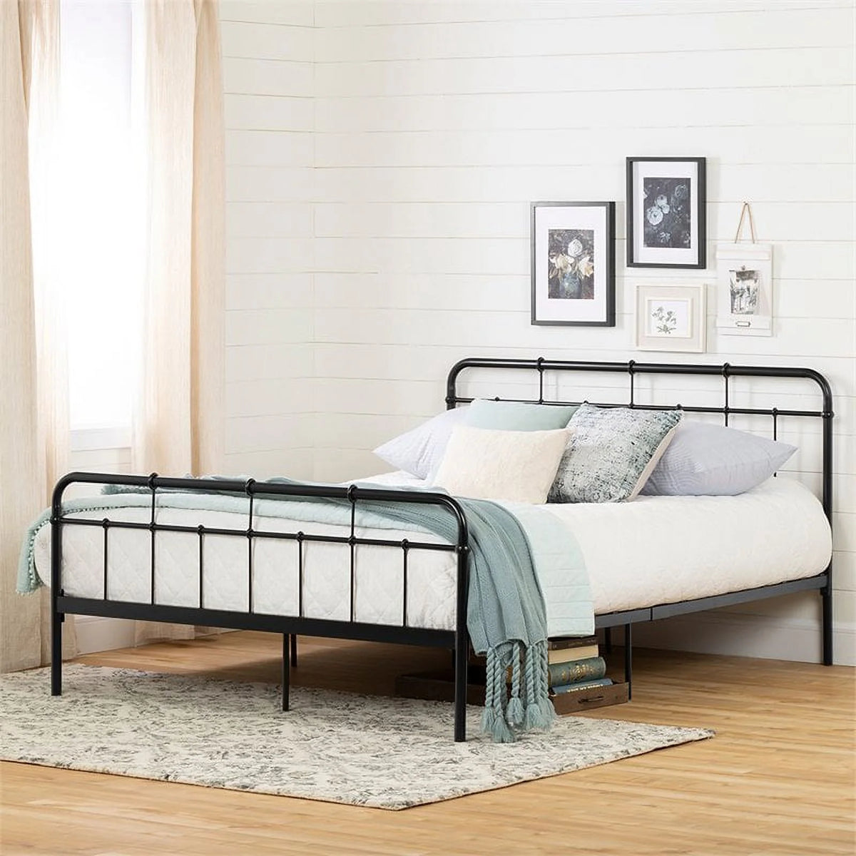 Queen Metal Spindle Bed Y9333