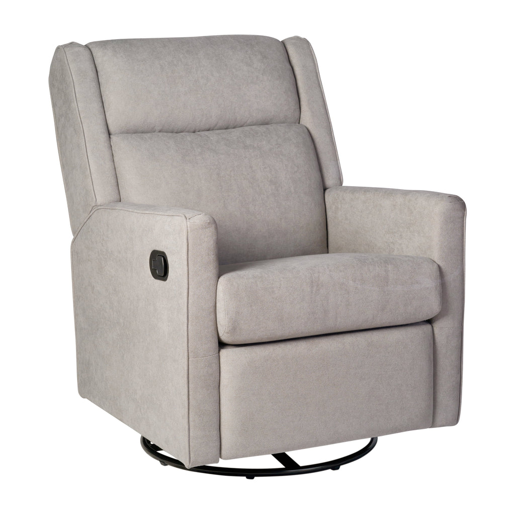 Light Gray Recliner Rocker Swivel Glider Chair K1964