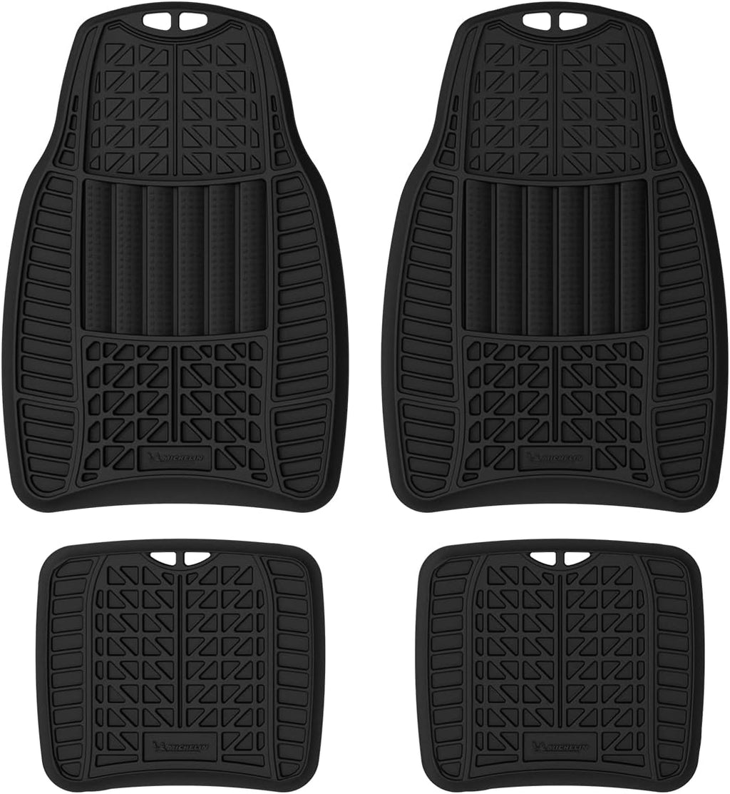 Gray 4pcs Rubber Floor Mats W6081