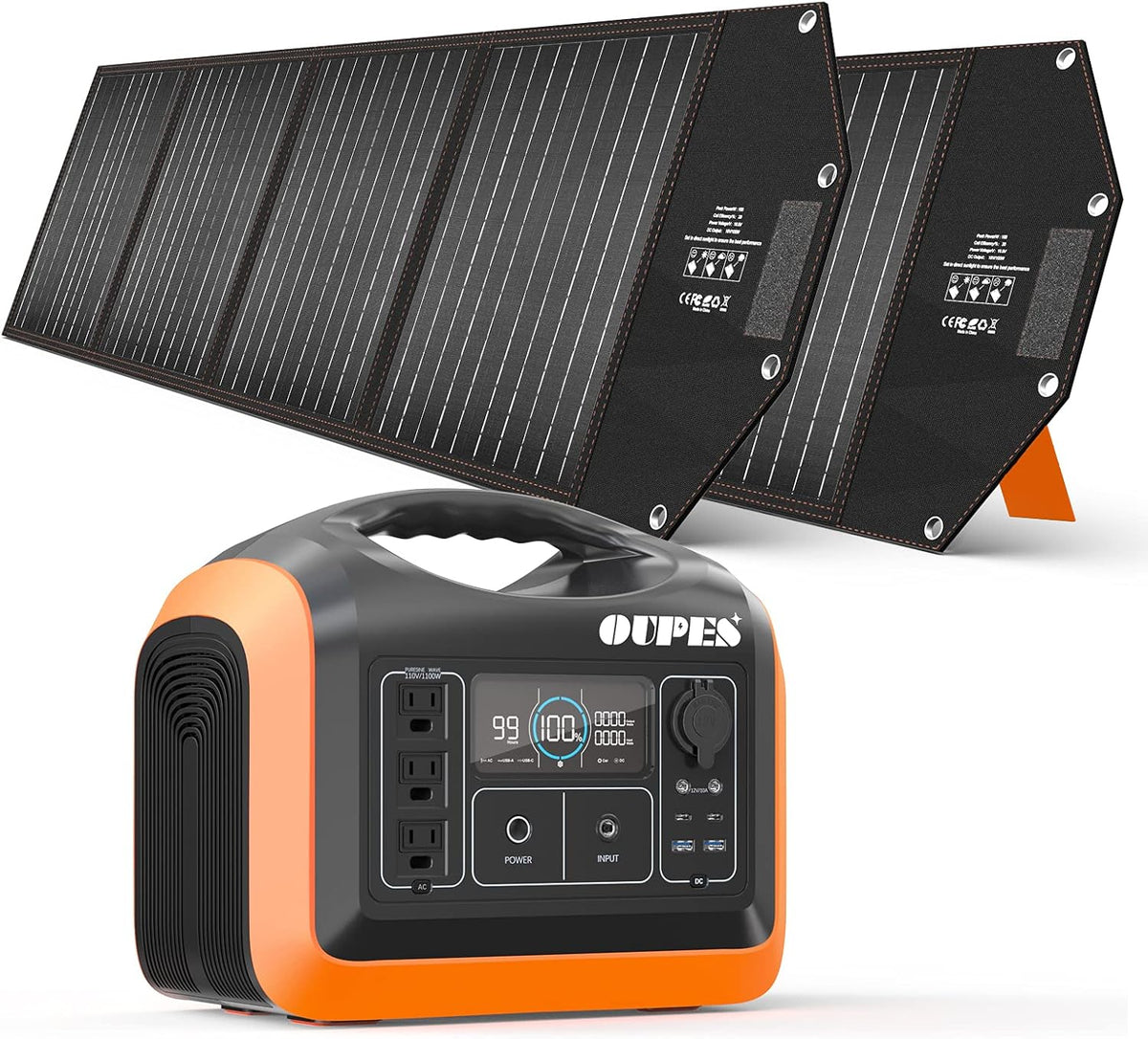 Portable Power Station 600W with 100W Panel S411998