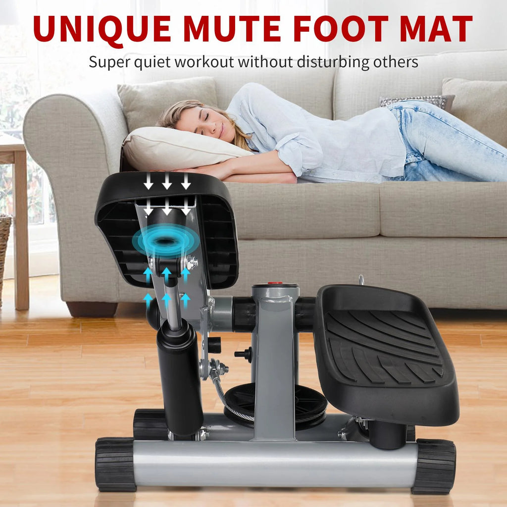 Mini Air Aerobic Stepper with LCD Display & Resistance Bands E877044
