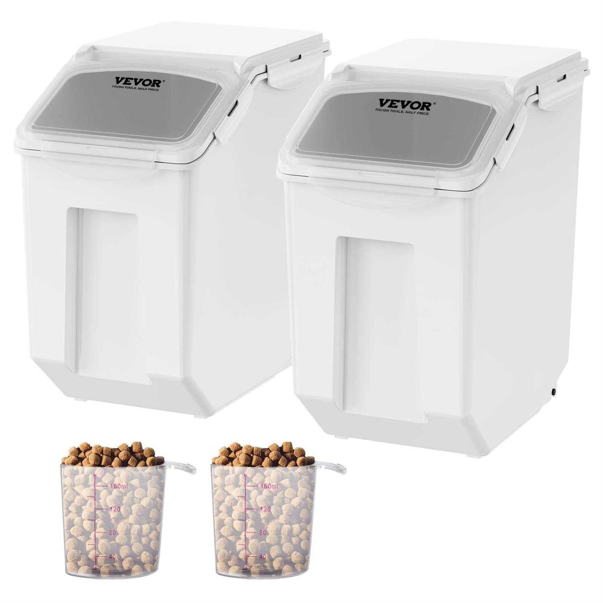 15L Ingredient Storage Dispenser Bin with Measuring Cups M9349