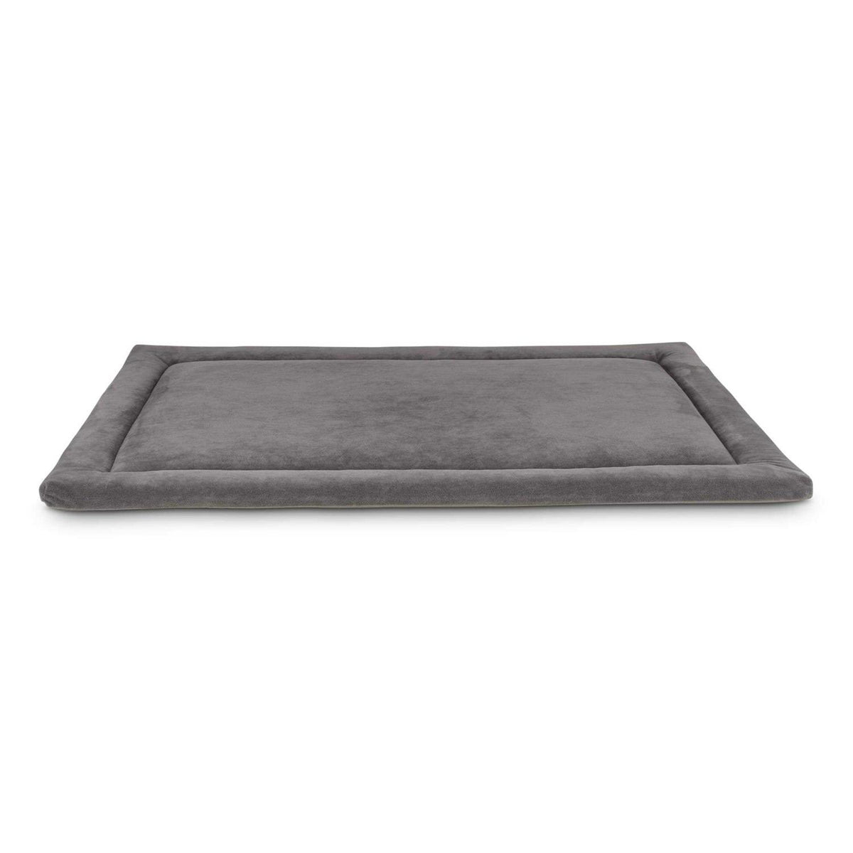 Dark Grey Velvet Dog Crate Mat and Pet Bed H9908