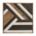 Black White Rustic Brown Wood Plank Art A16243