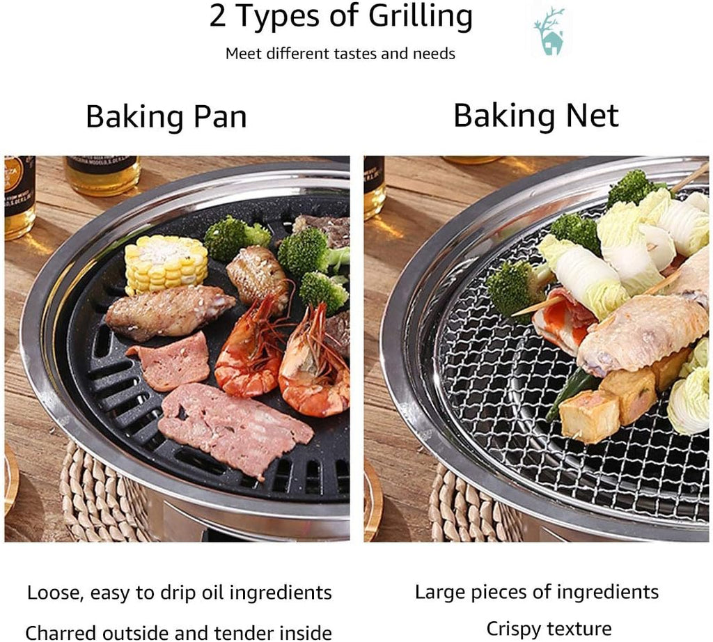 Portable Stainless Steel Charcoal Grill Z41660