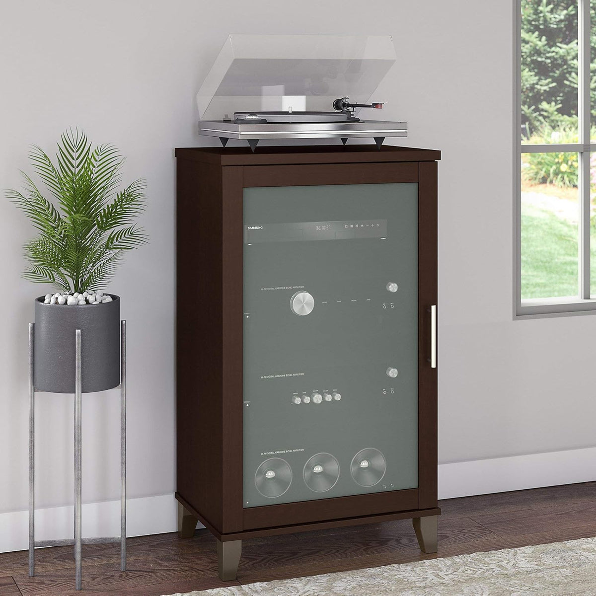Mocha Cherry Accent Cabinet H947326