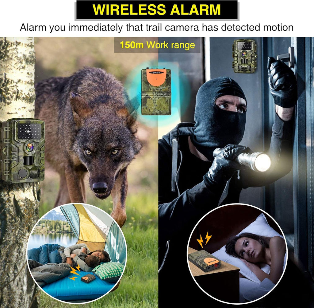 24MP 1080P Night Vision Motion Activated Waterproof Trail Camera O5482