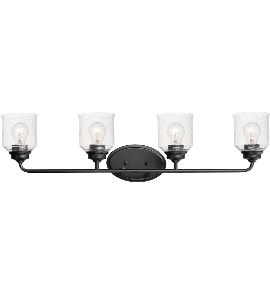 4-Light Black Bath Vanity J345