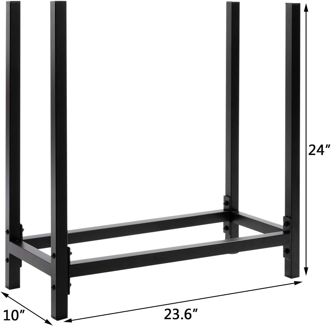 Black Steel Firewood Log Rack X3302