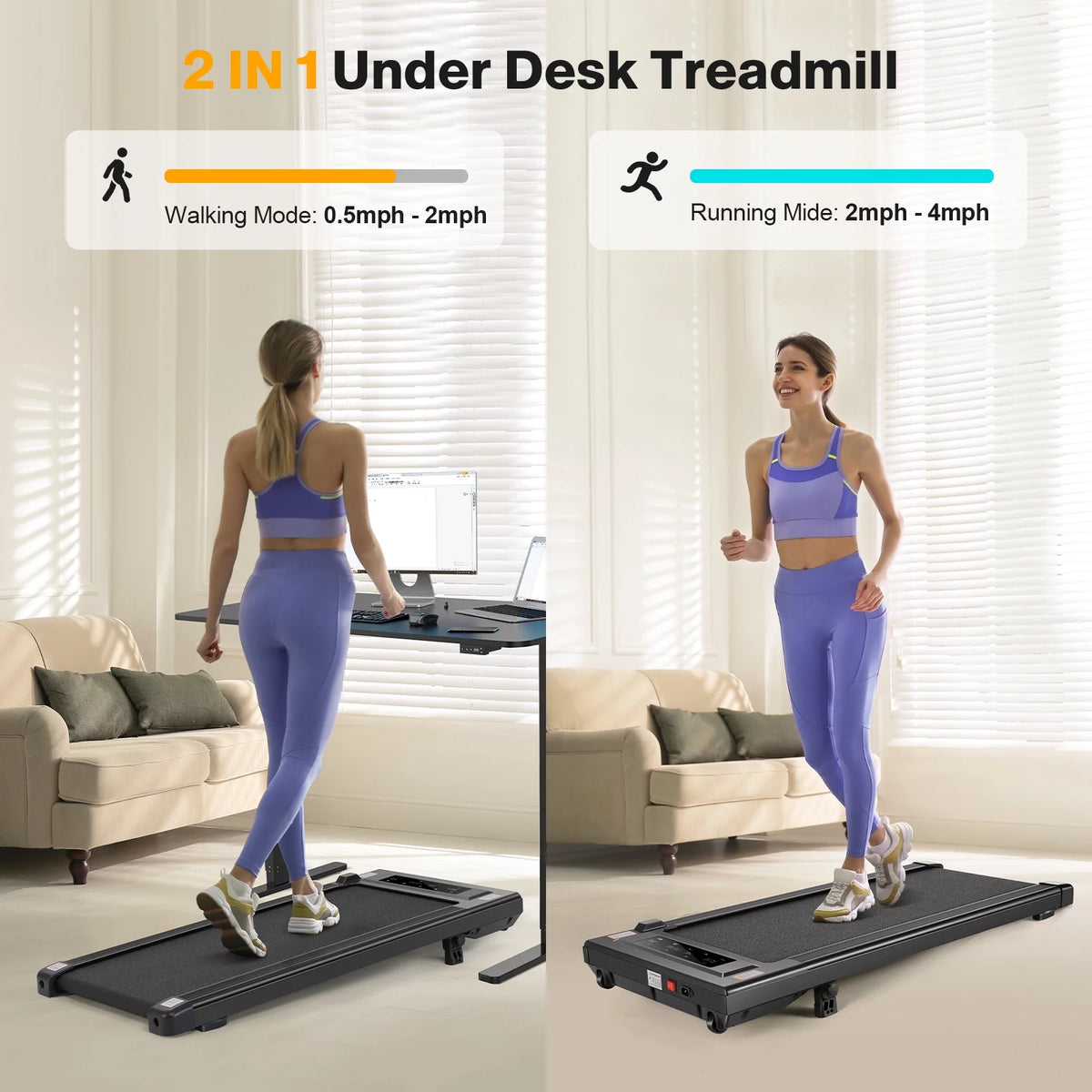 2.5HP Incline Compact Treadmill Q42556