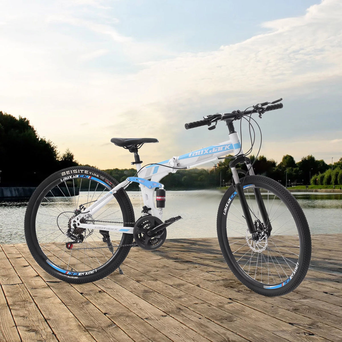 26 inch 21 Speed Full Suspension Folding Mountain Bike X719