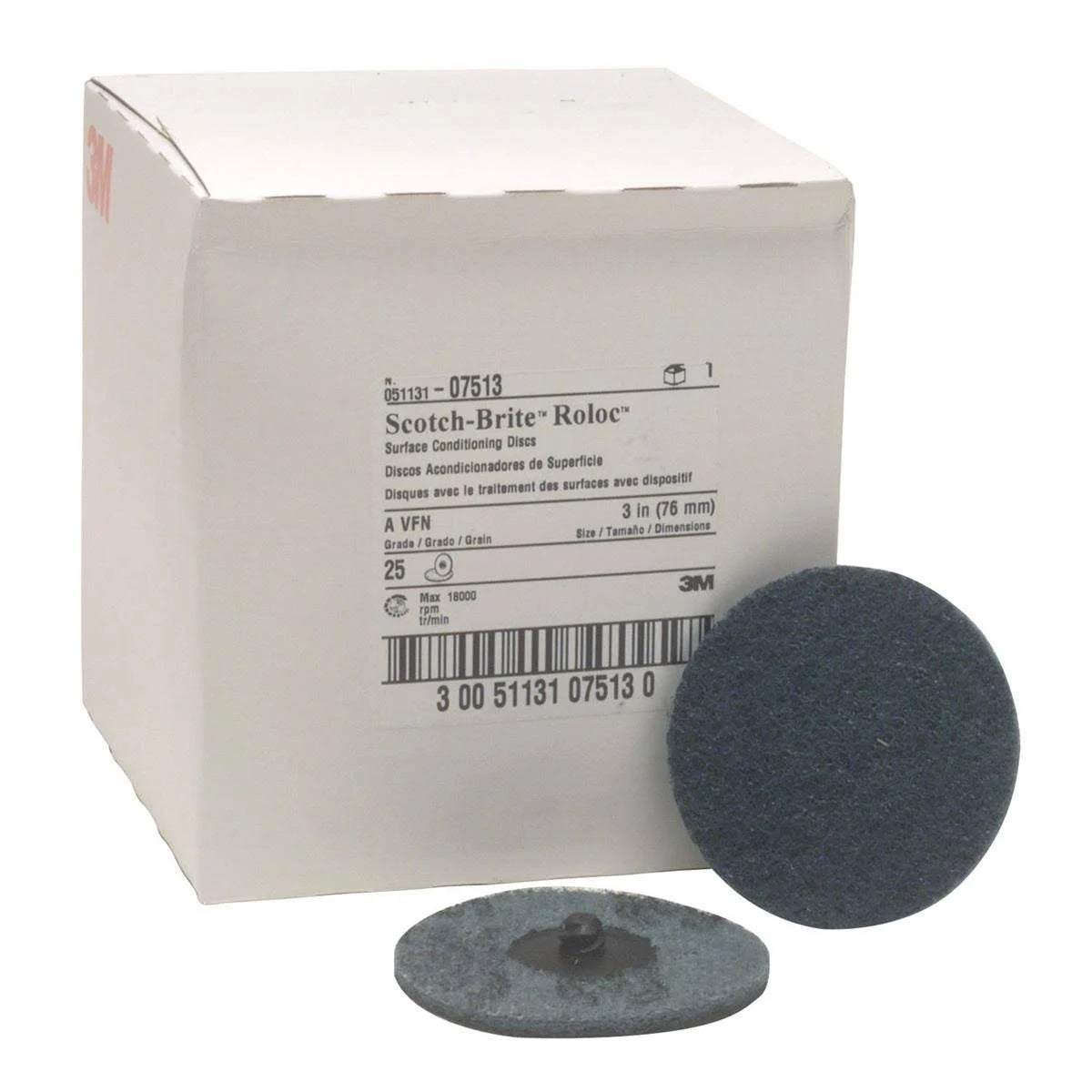 3M 07513 Scotch-brite Roloc Surface Conditioning Disc 3x22 A9752