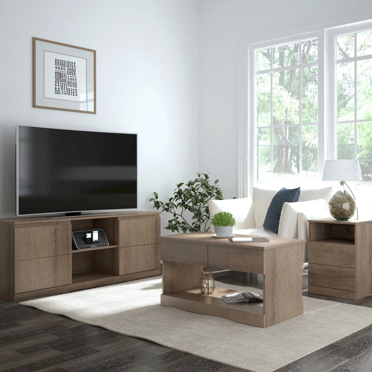 Gray Oak Lift Top Coffee Table C1204