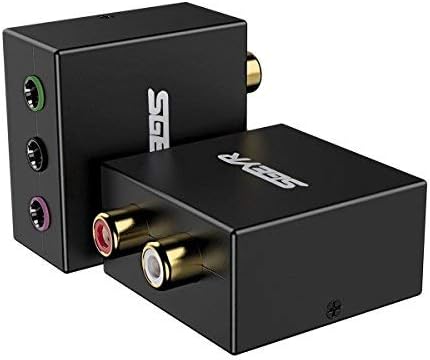 5.1 Audio Console Adapter Stereo RCA to 3 x 3.5mm Jack Bidirectional Conversion S600