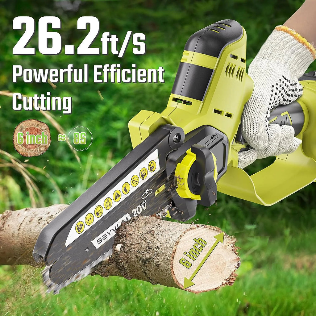 6inch Cordless Mini Chainsaw with 2 Batteries K448
