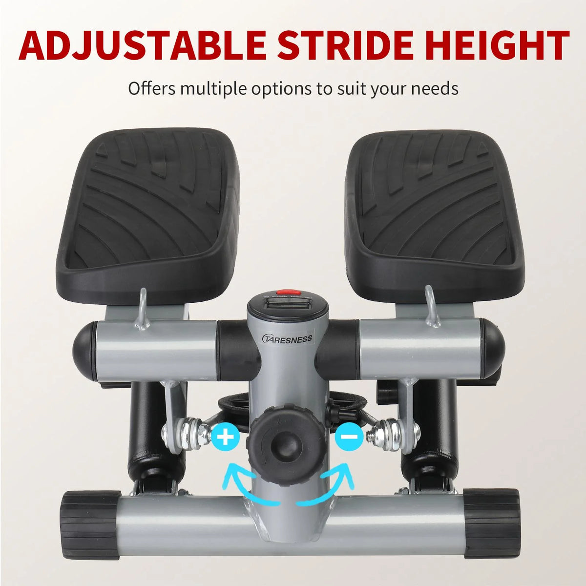 Mini Air Aerobic Stepper with LCD Display & Resistance Bands E877044
