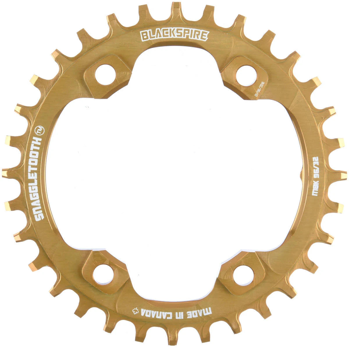 Gold 4-Bolt Narrow Wide Chainring E281682