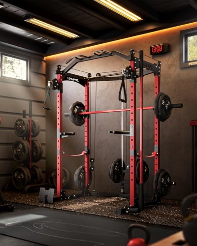 Power Cage with Cable Crossover System 1600LBS Weight Capacity E755589