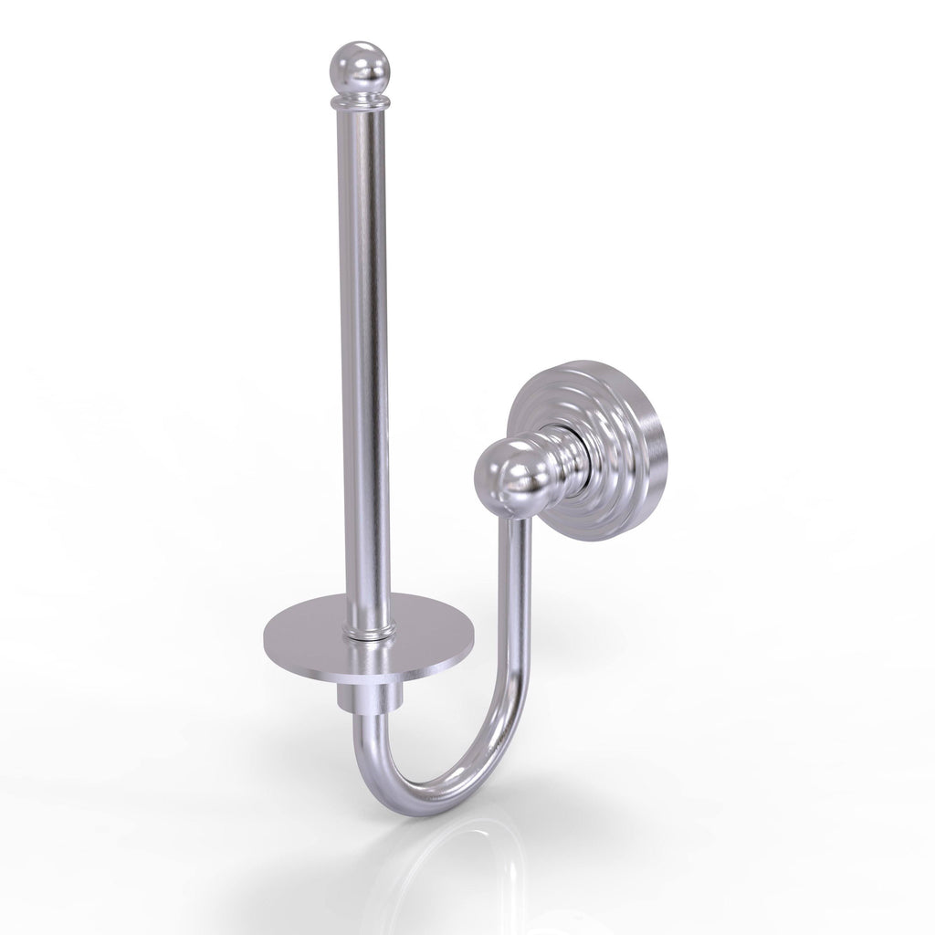 Satin Chrome Upright Toilet Tissue Holder F278